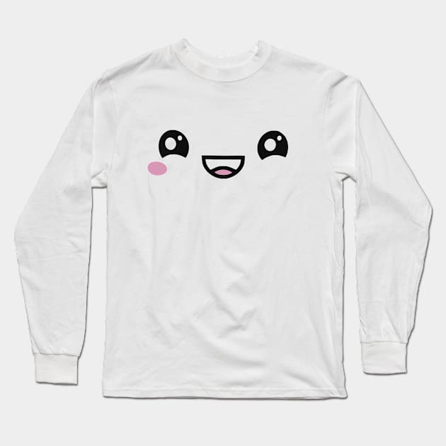 kawaii chibi anime cute face Long Sleeve T-Shirt by XYDstore